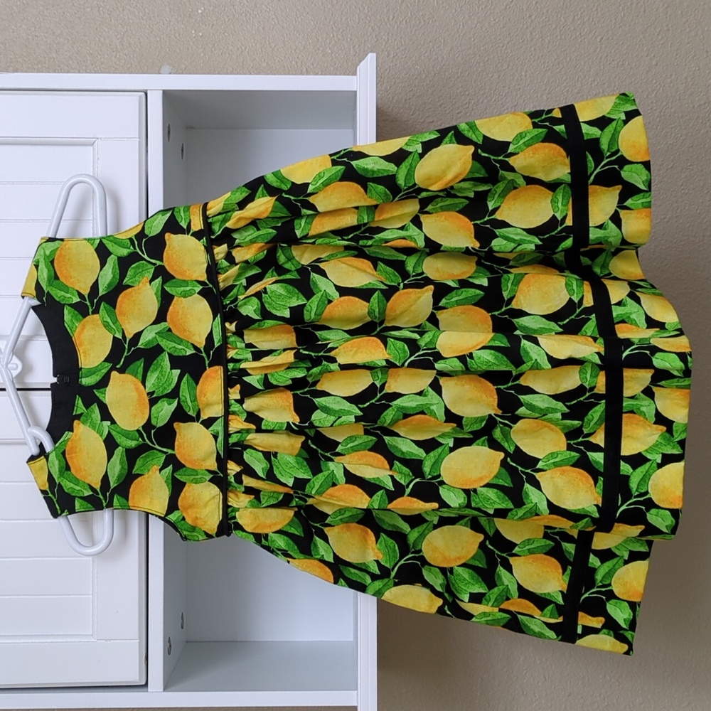 Handmade Sleeveless Lemon Dress